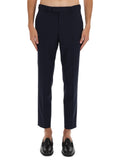 Blue Flat Front Trousers 1