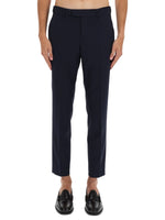 Blue Flat Front Trousers 1