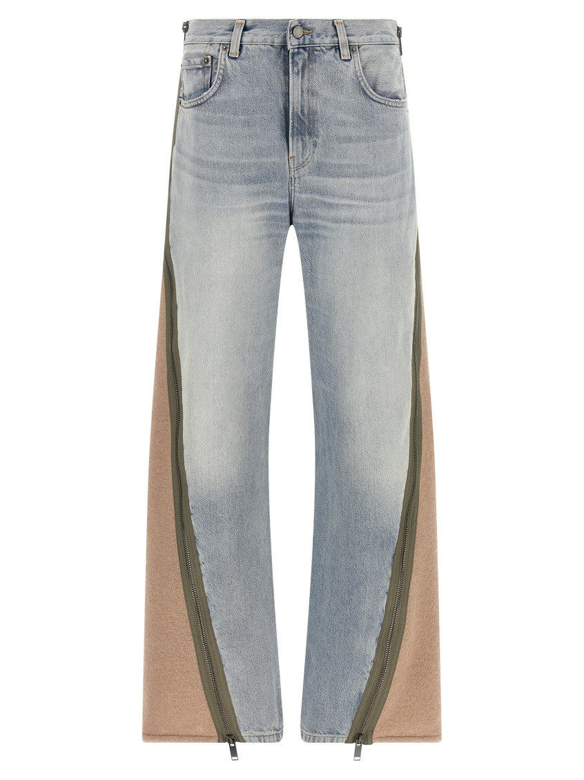 Multicolor Straight High Rise Jeans 1