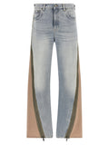 Multicolor Straight High Rise Jeans 1