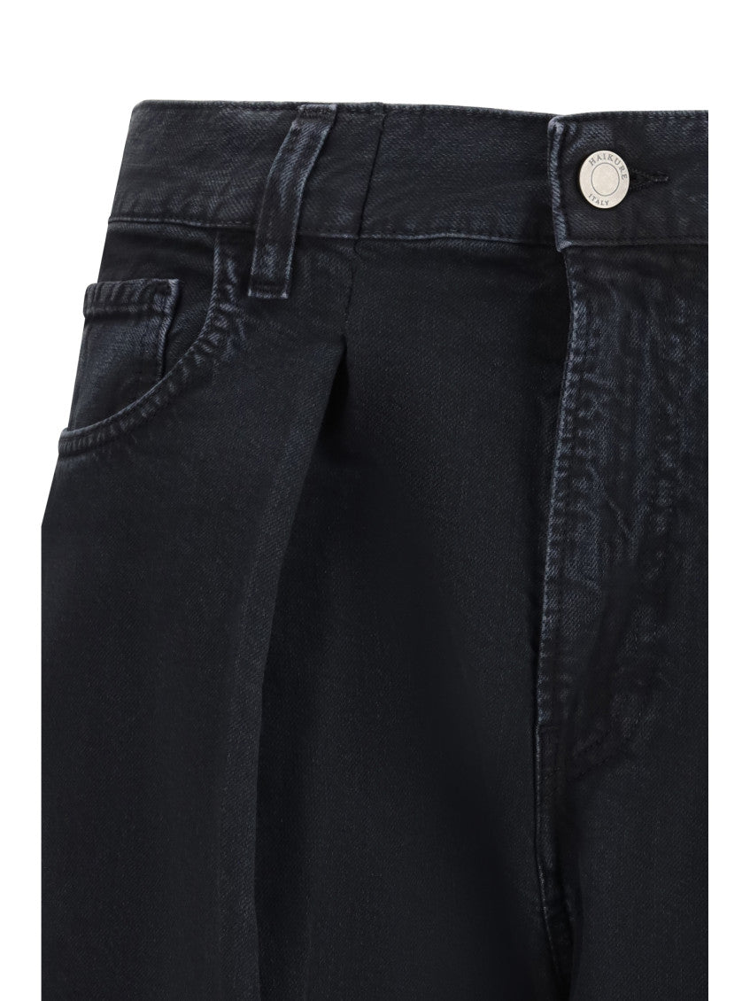 Black Loose Low Rise Jeans 3