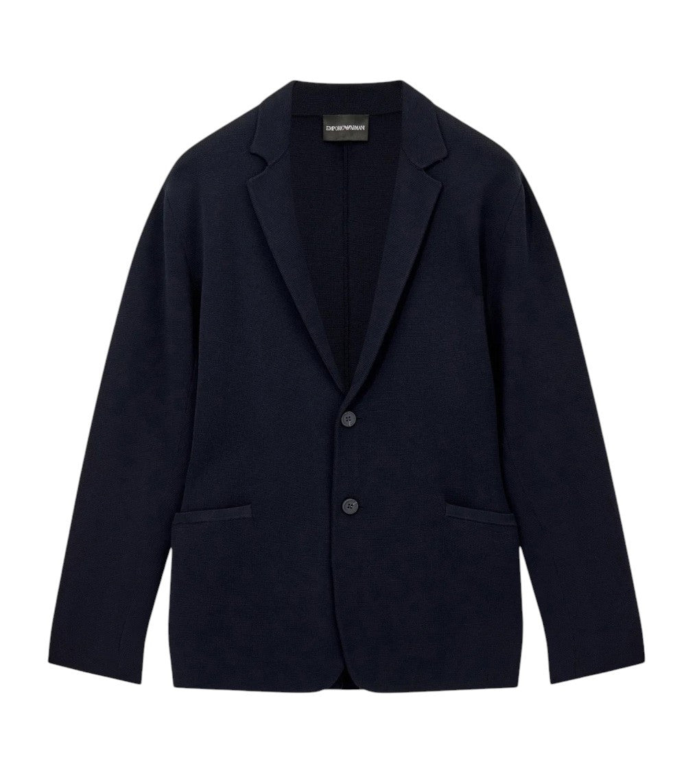 Navy Blue Single Breasted Blazer 1