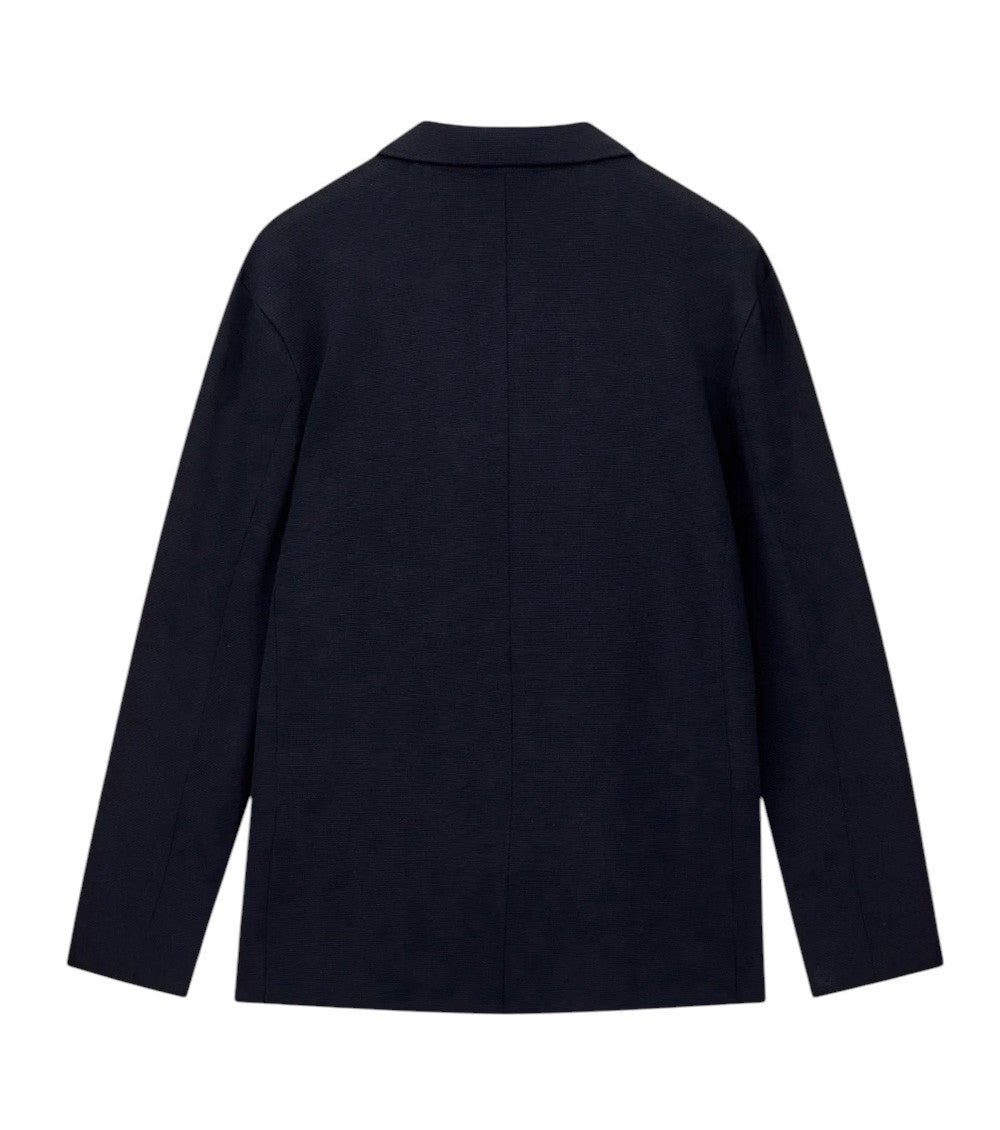 Navy Blue Single Breasted Blazer 2