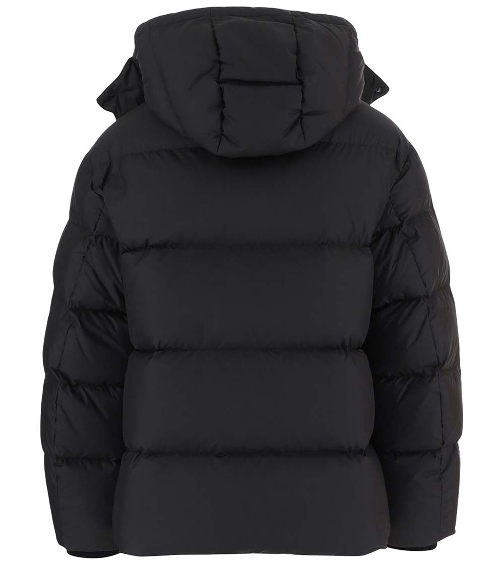 Black Hooded Down Jacket 2