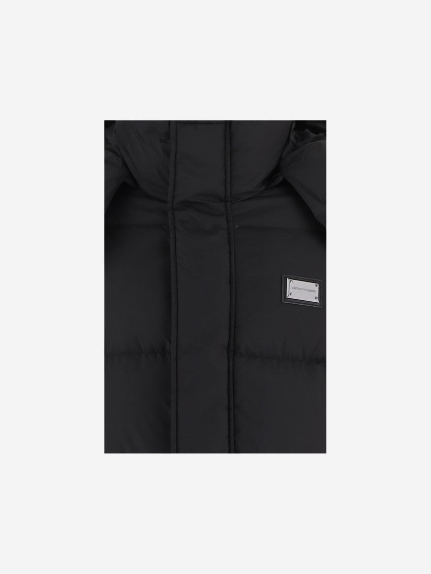 Black Hooded Down Jacket 3