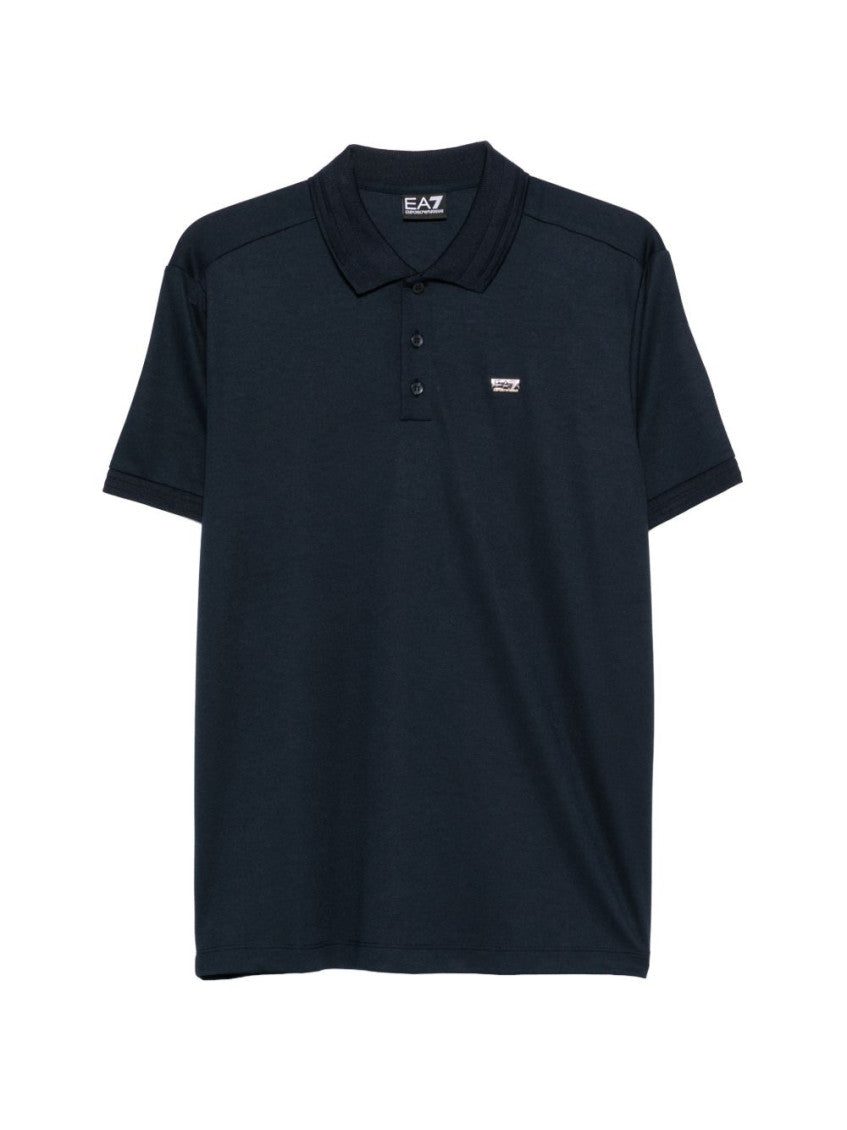 Navy Shirt Collar Polo 1