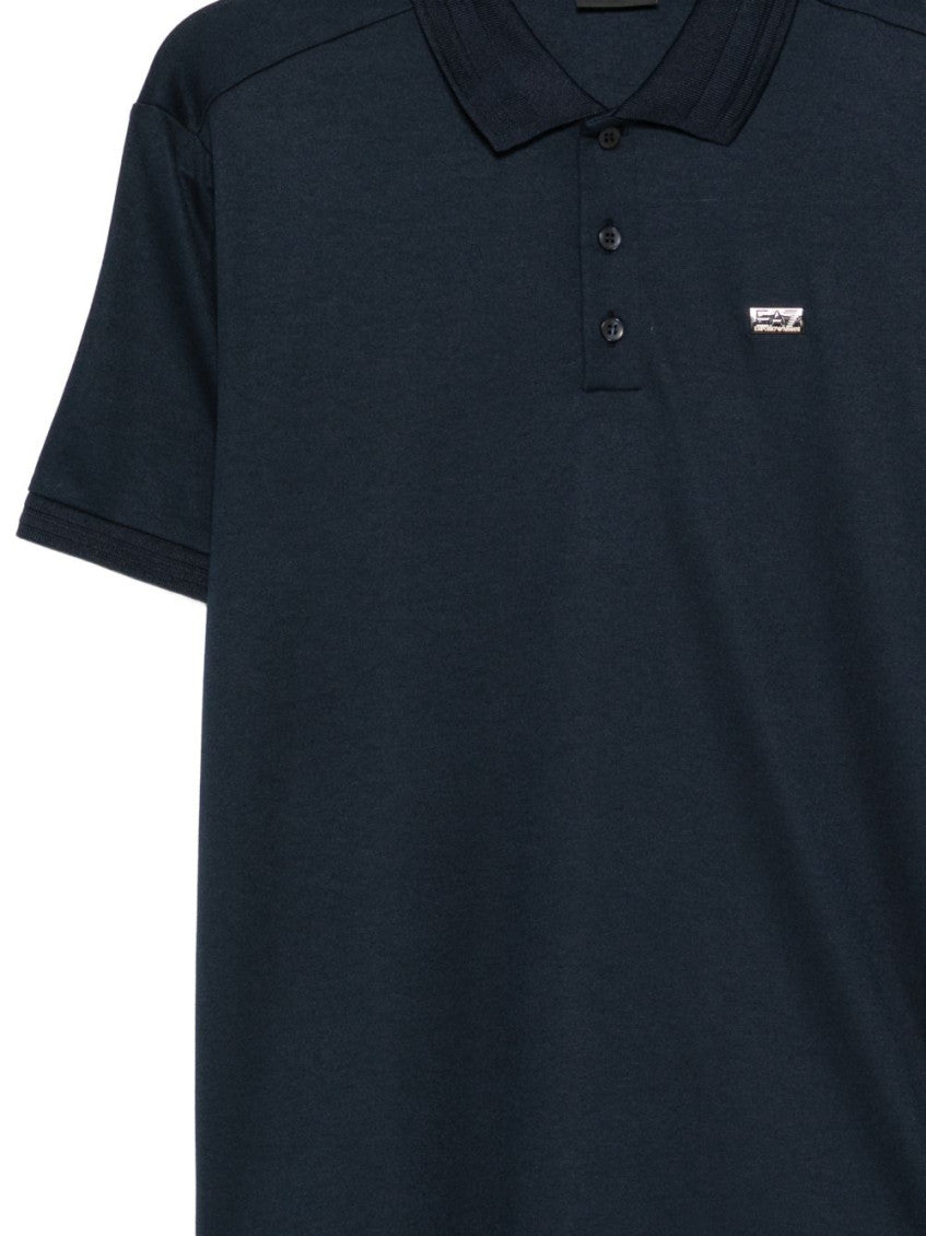 Navy Shirt Collar Polo 3