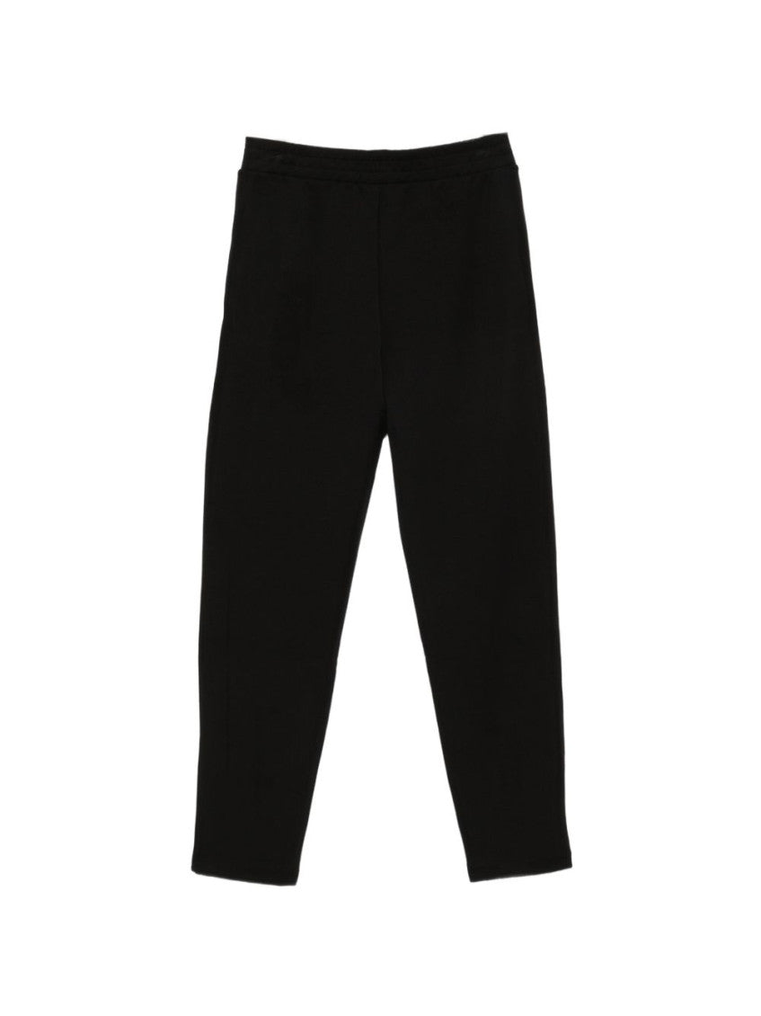 Black Elasticated Logo Trousers 2