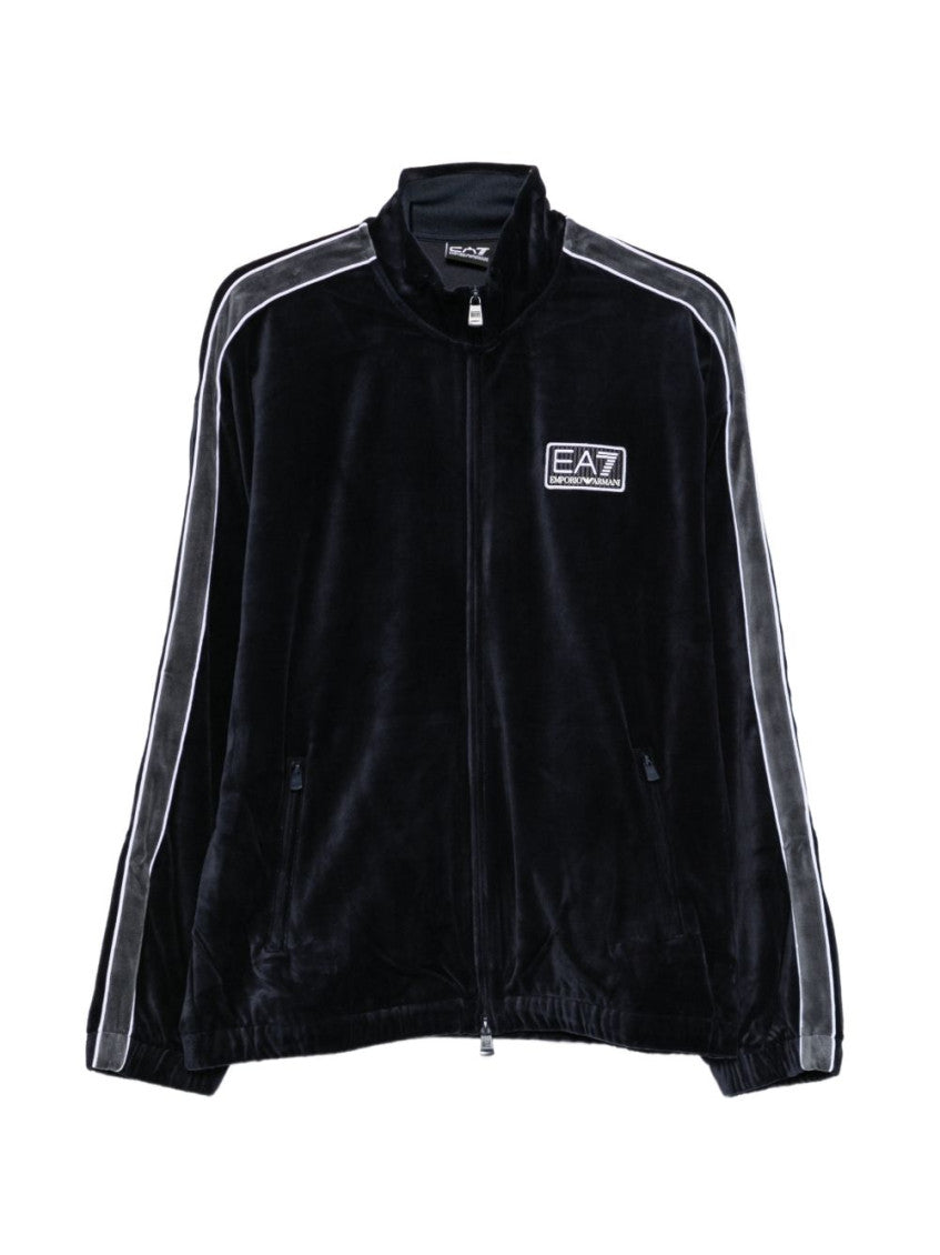 Black Mock Collar Sweatshirt 1