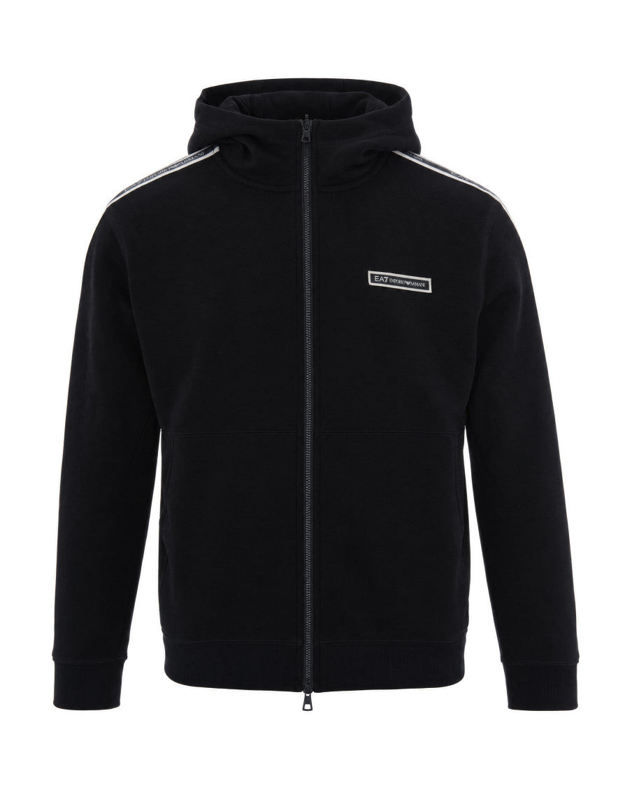 Black Regular Logo Hoodie 1