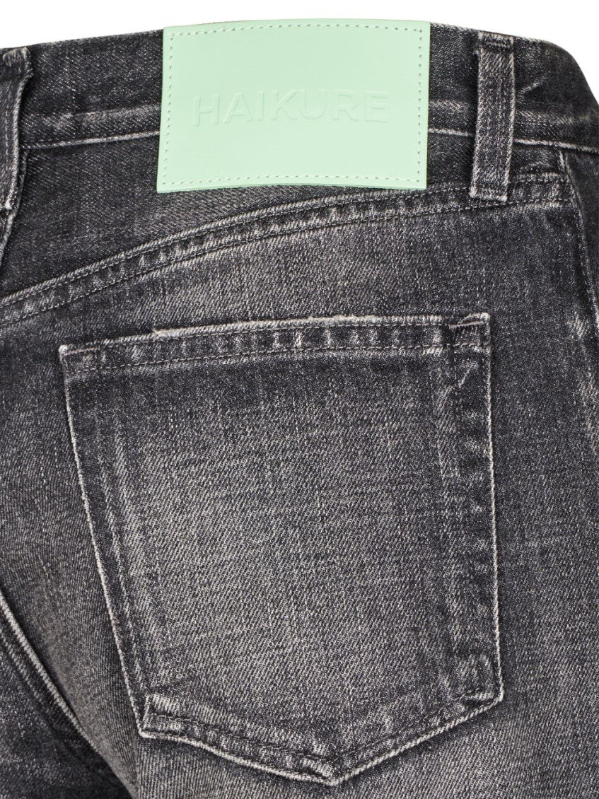 Grey Flared High Rise Jeans 3