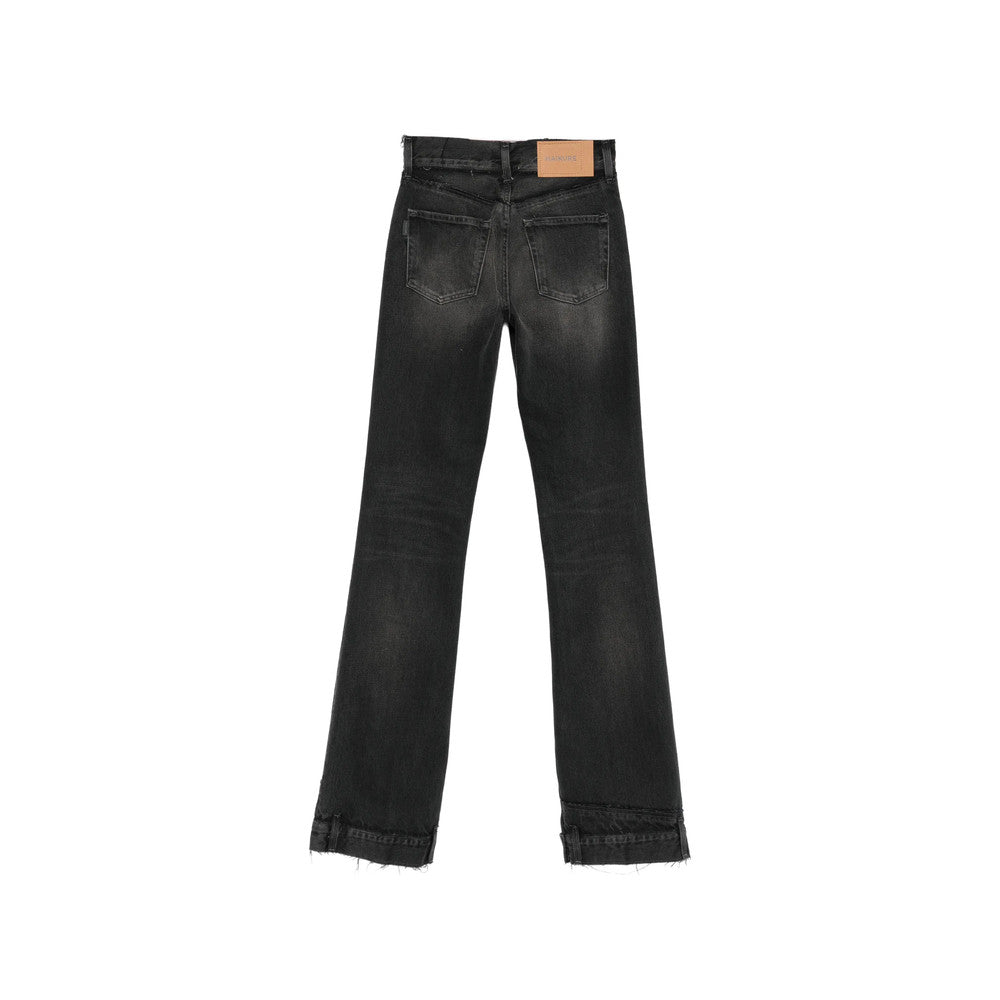Black Flared High Rise Jeans 2