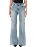 Light Blue Flared High Rise Jeans 1