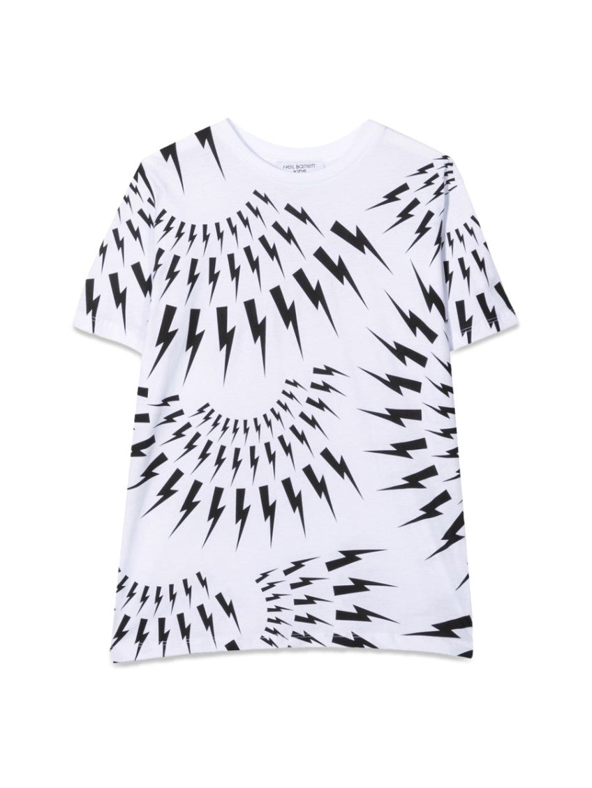Boys White Graphic T-Shirt 1