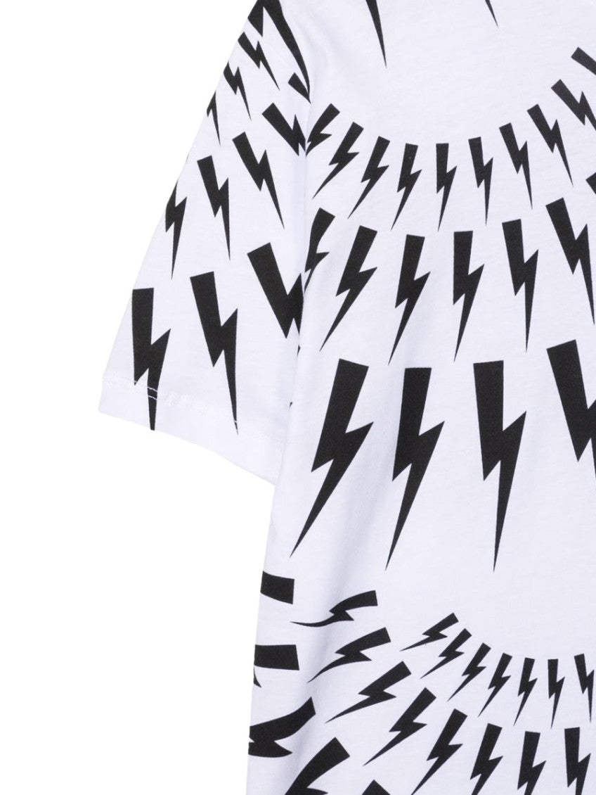 Boys White Graphic T-Shirt 3