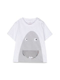 Boys White Graphic T-Shirt 1