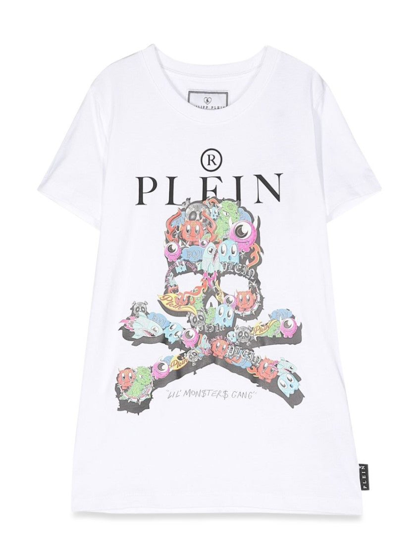 Boys White Graphic T-Shirt 1
