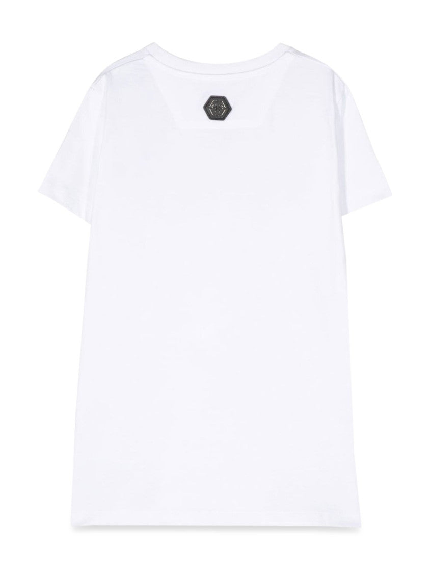 Boys White Graphic T-Shirt 2