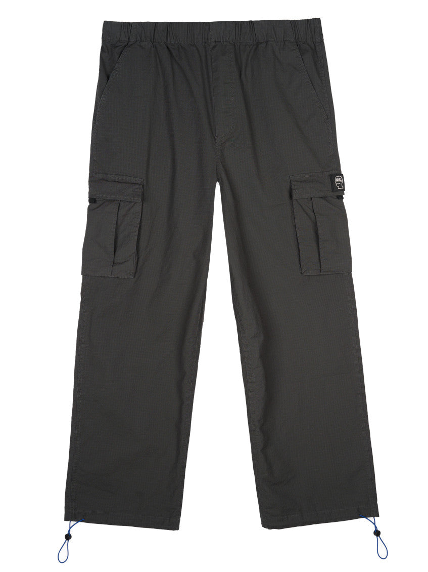 Black Relaxed Cargo Trousers 1