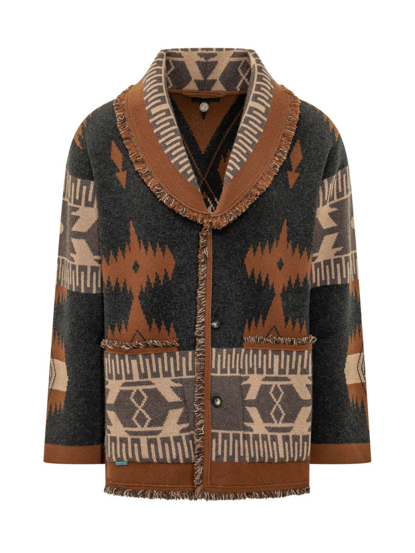 Multicolor Jacquard Cardigan 1