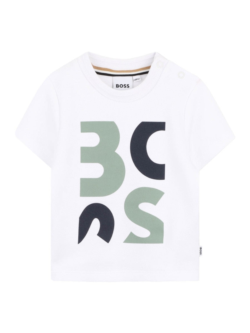 Boys White Logo T-Shirt 1