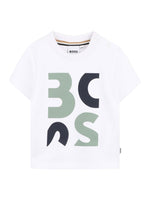 Boys White Logo T-Shirt 1