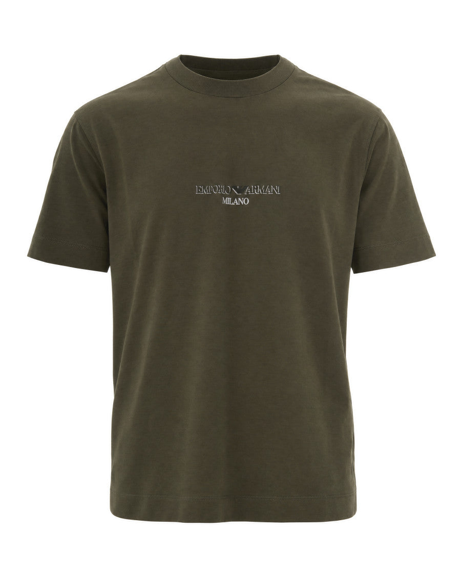 Olive Crew Neck T-Shirt 1