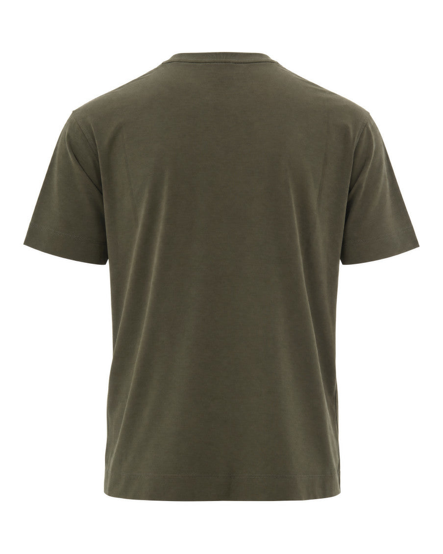 Olive Crew Neck T-Shirt 2