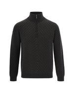 Dark Grey Half-Zip Sweater 1