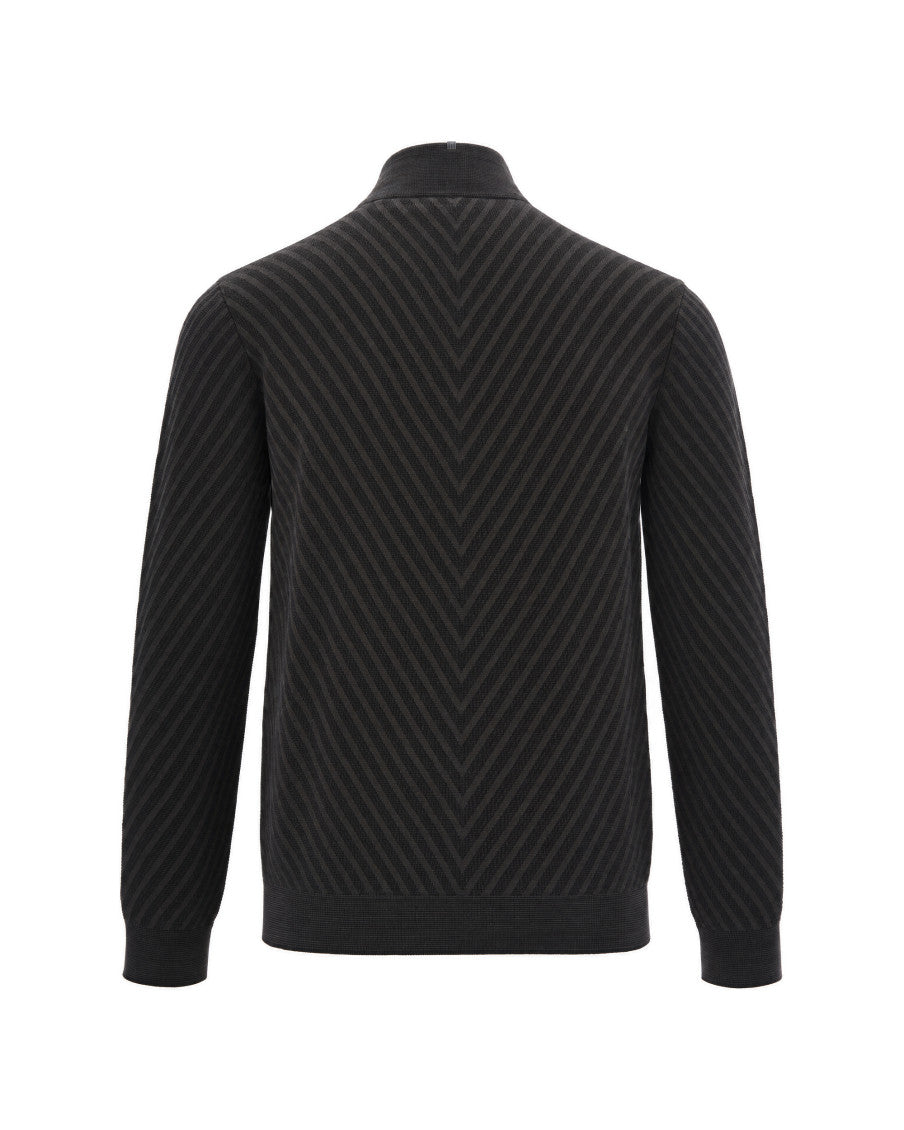 Dark Grey Half-Zip Sweater 2