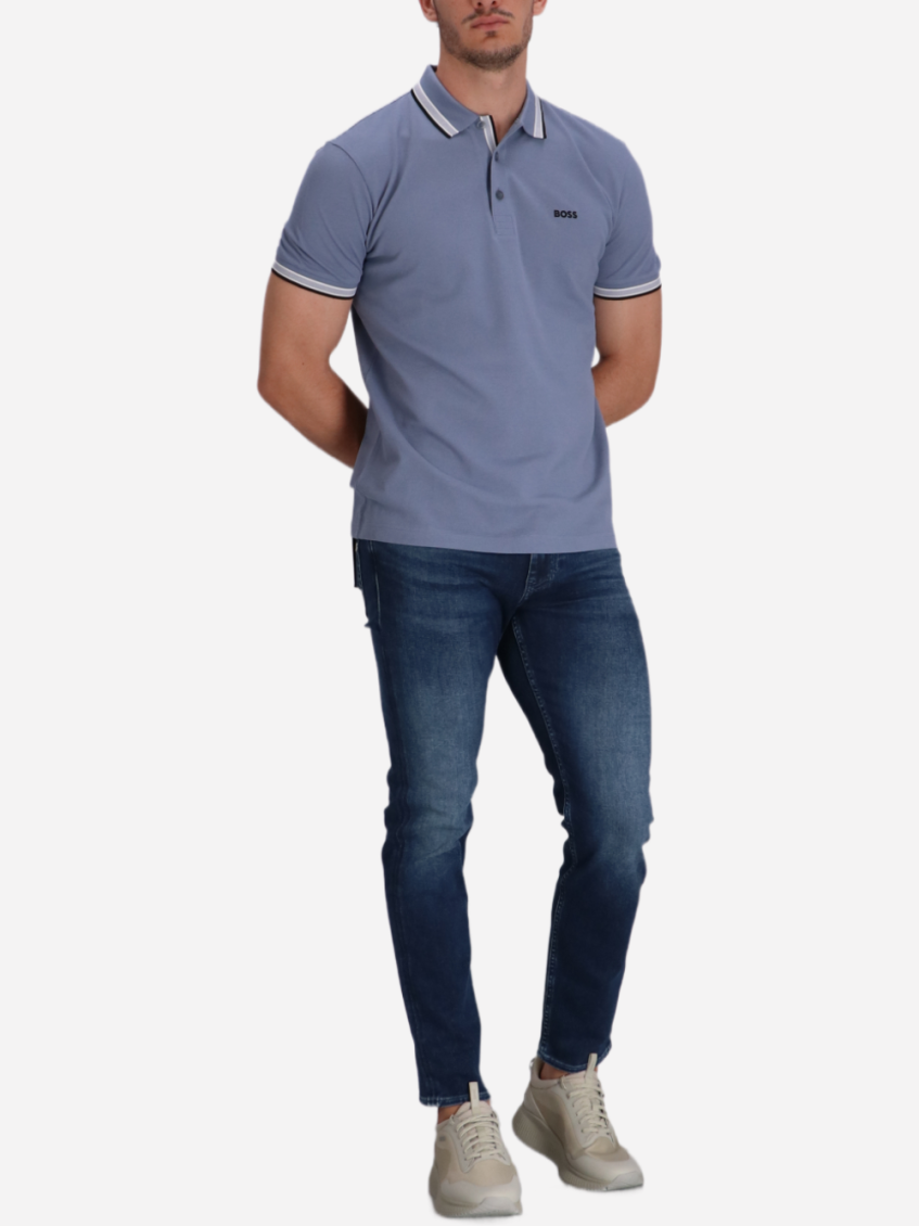 Blue Regular Fit Logo Polo 3