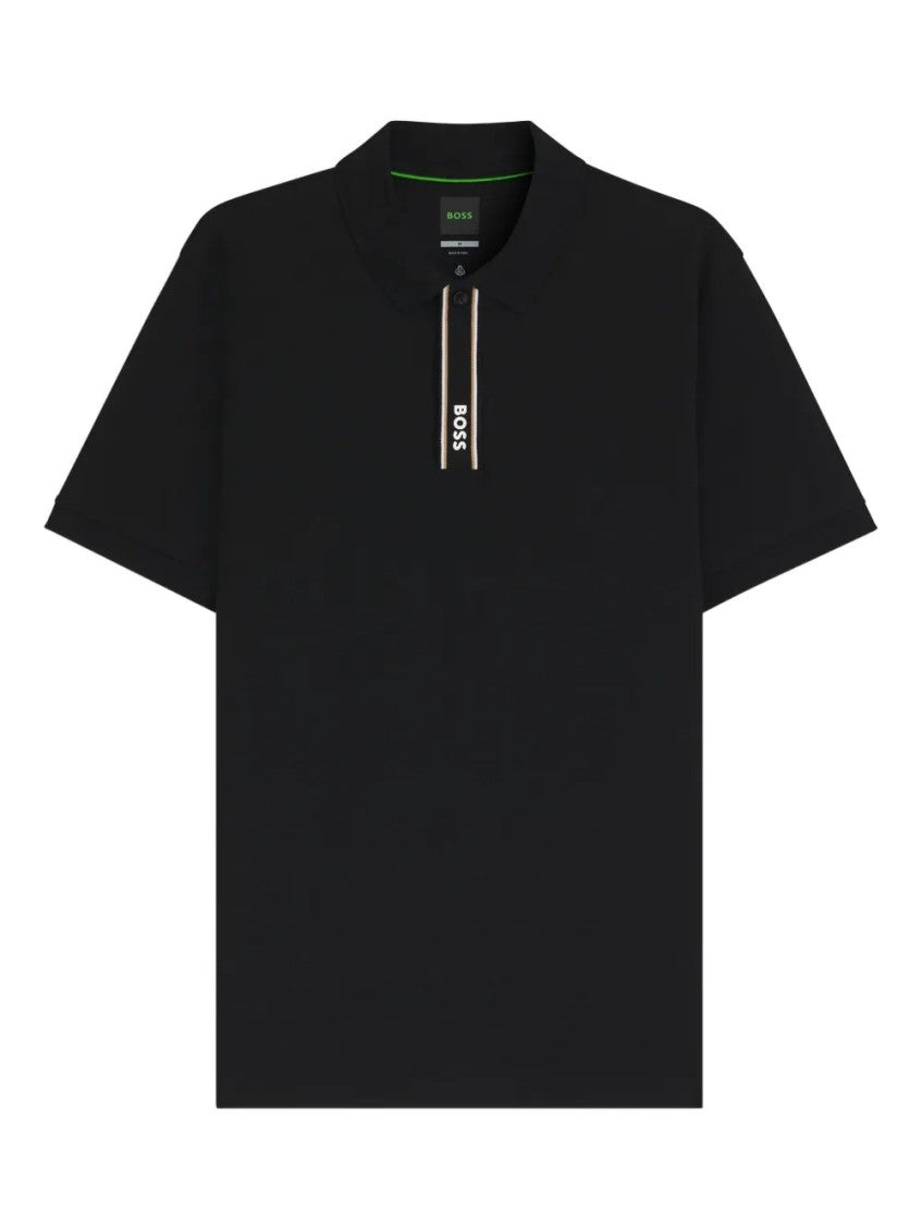 Black Logo Regular Fit Polo 1