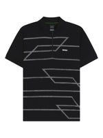 Black Logo Slim Fit Polo 1