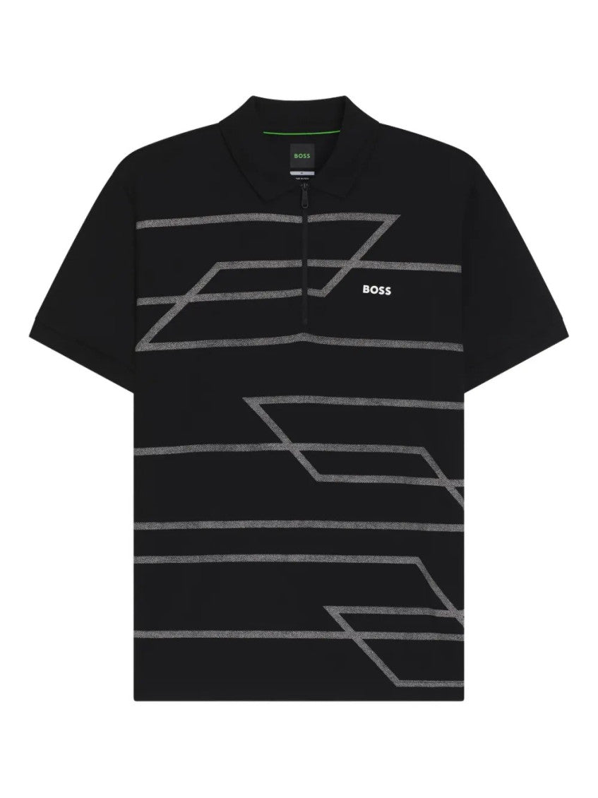 Black Logo Slim Fit Polo 2