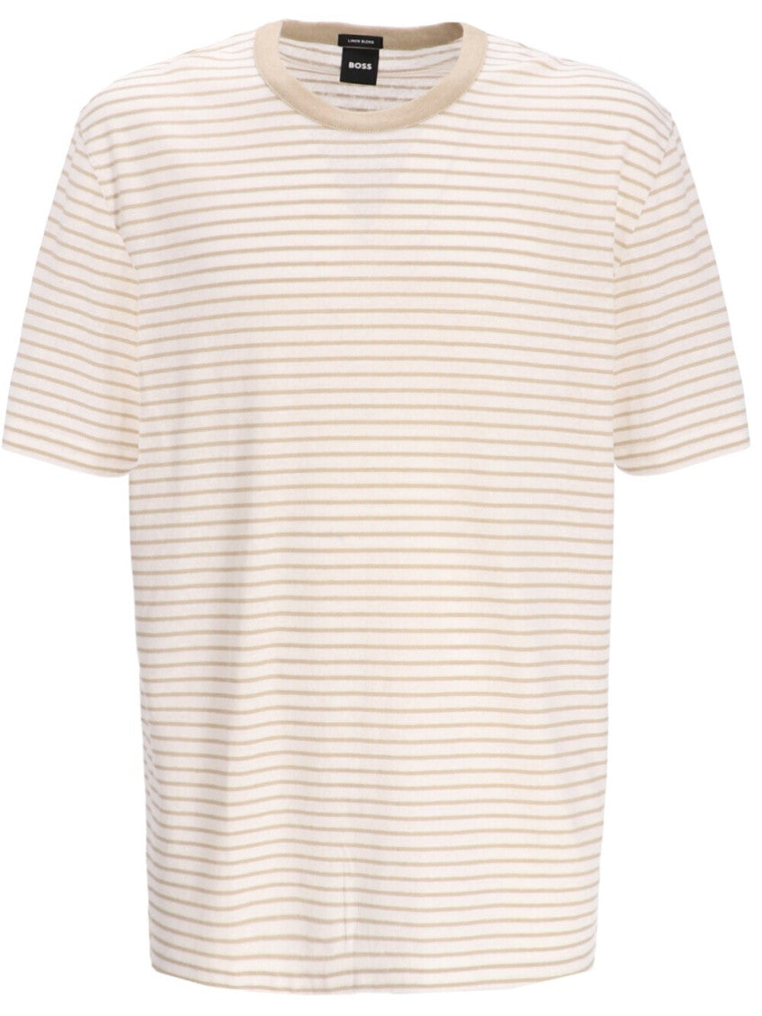 Beige Crew-neck T-shirt 2