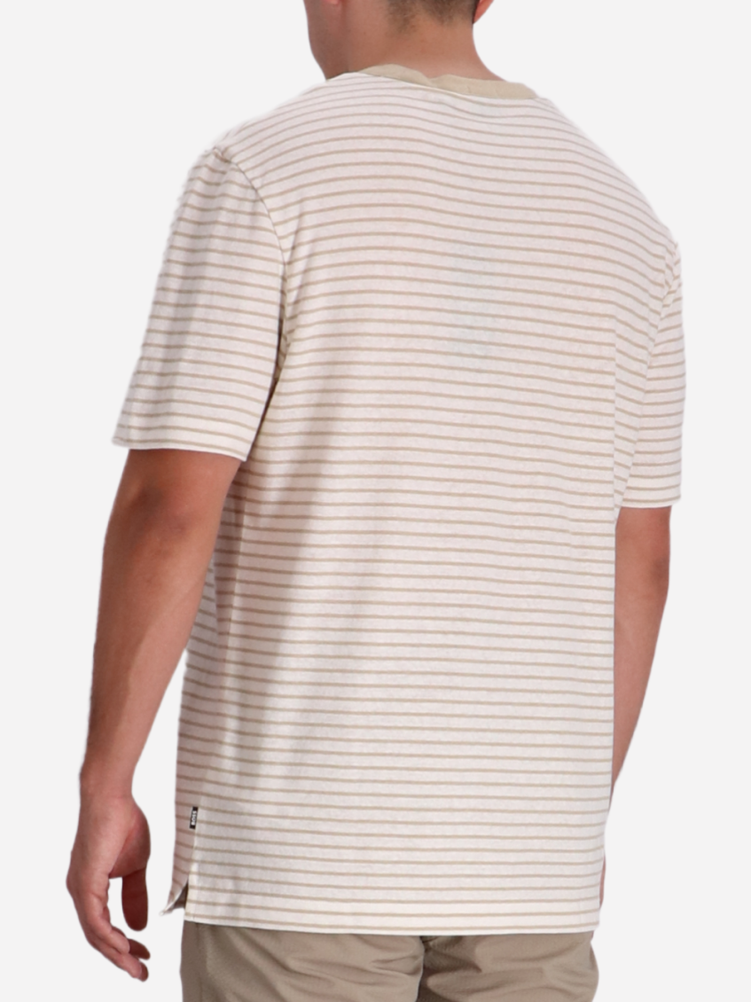 Beige Crew-neck T-shirt 5