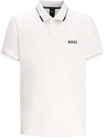 White Slim Fit Logo Polo 1
