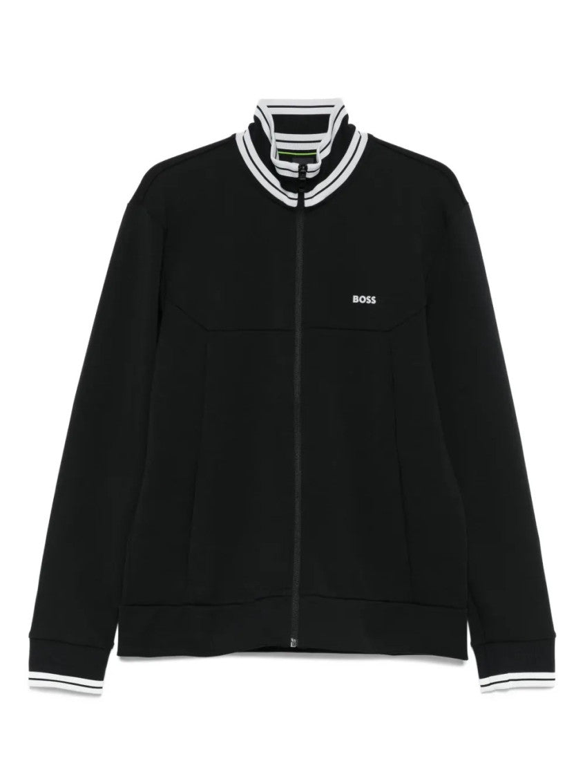Black High neck Logo Sweatshirt 3