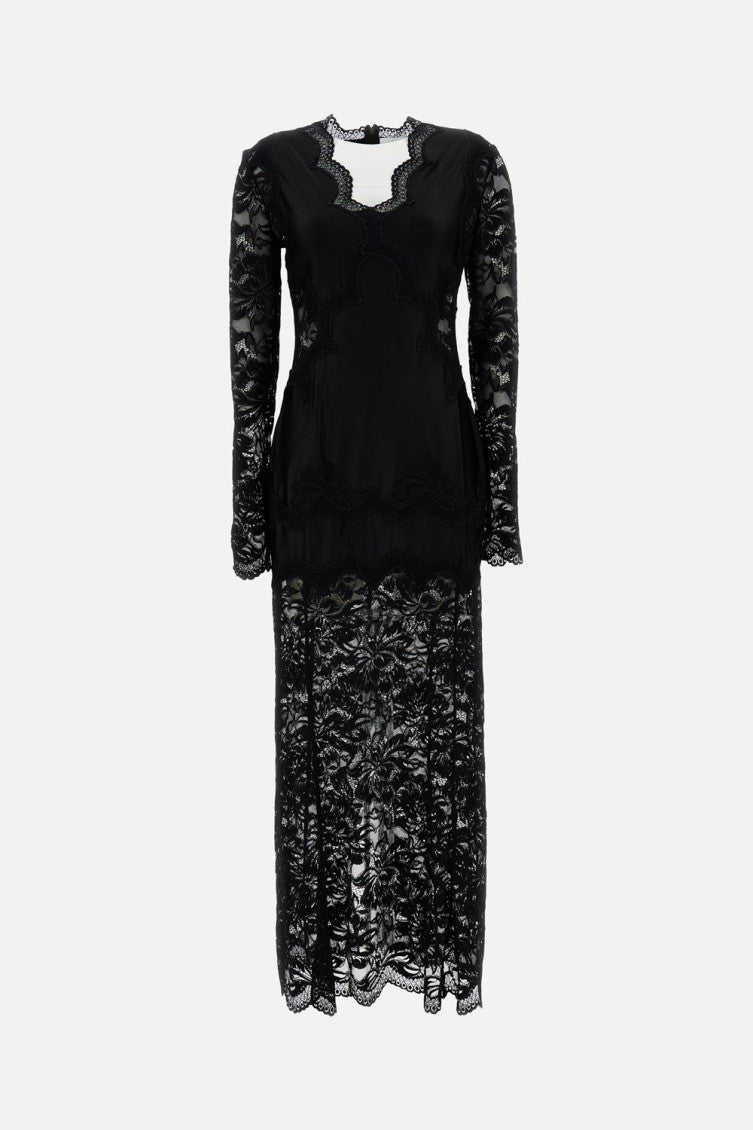 Black Lace Maxi Dress 1
