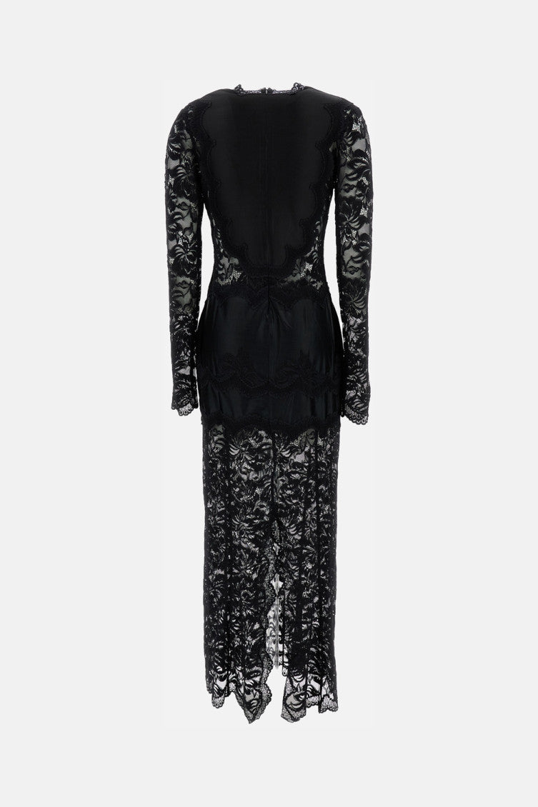 Black Lace Maxi Dress 2