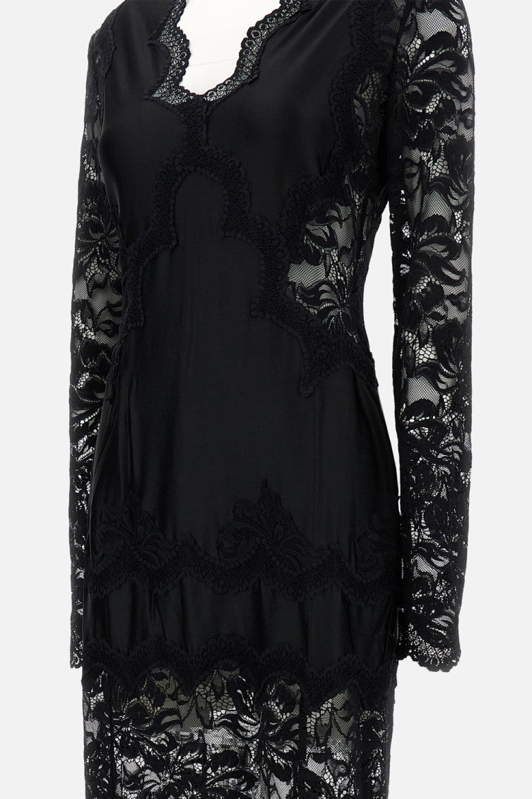 Black Lace Maxi Dress 3