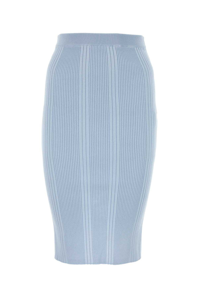 Pastel light-blue cotton skirt 1