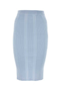 Pastel light-blue cotton skirt 1