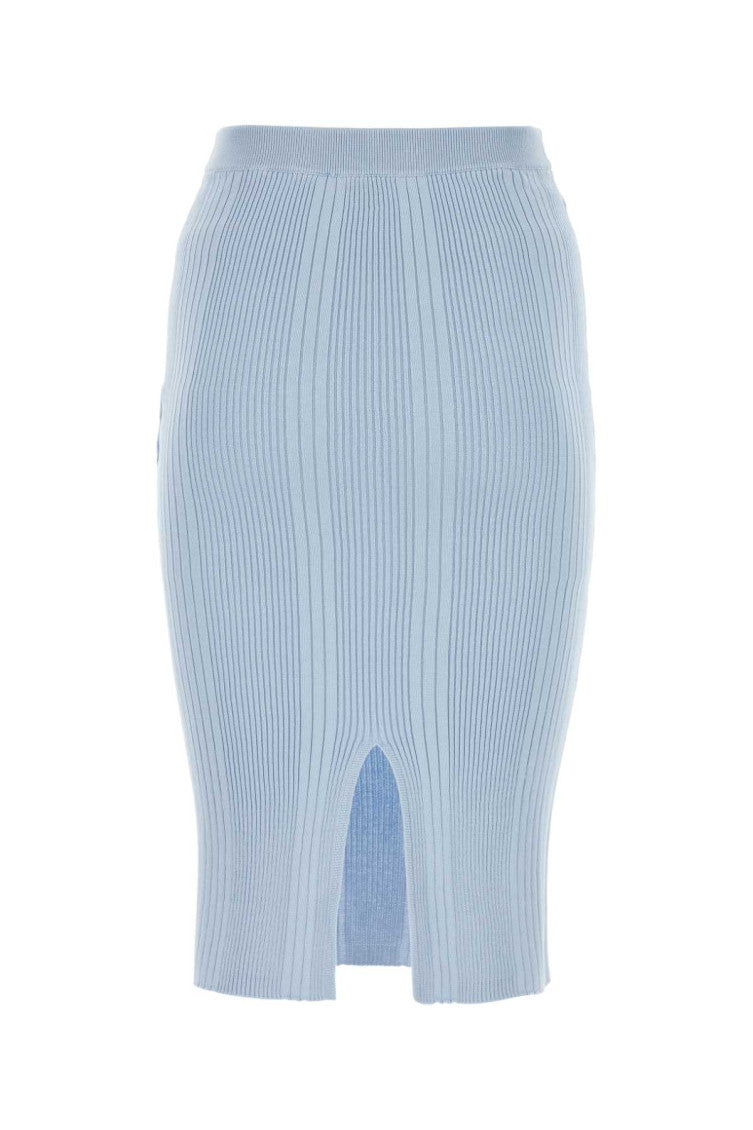 Pastel light-blue cotton skirt 2