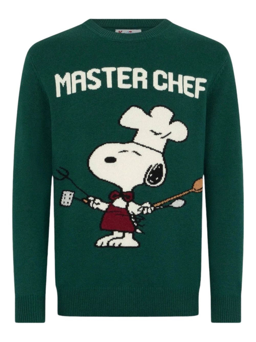 Green Crew Neck Sweater 1