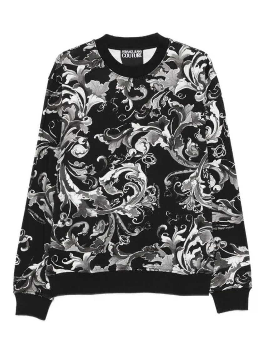 Black Printed Sweatshirt 1