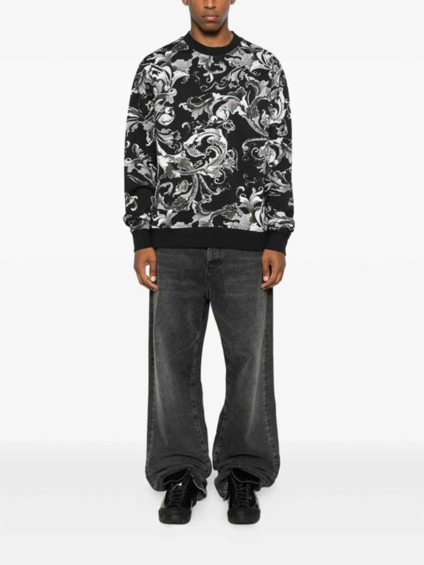 Black Printed Sweatshirt 2