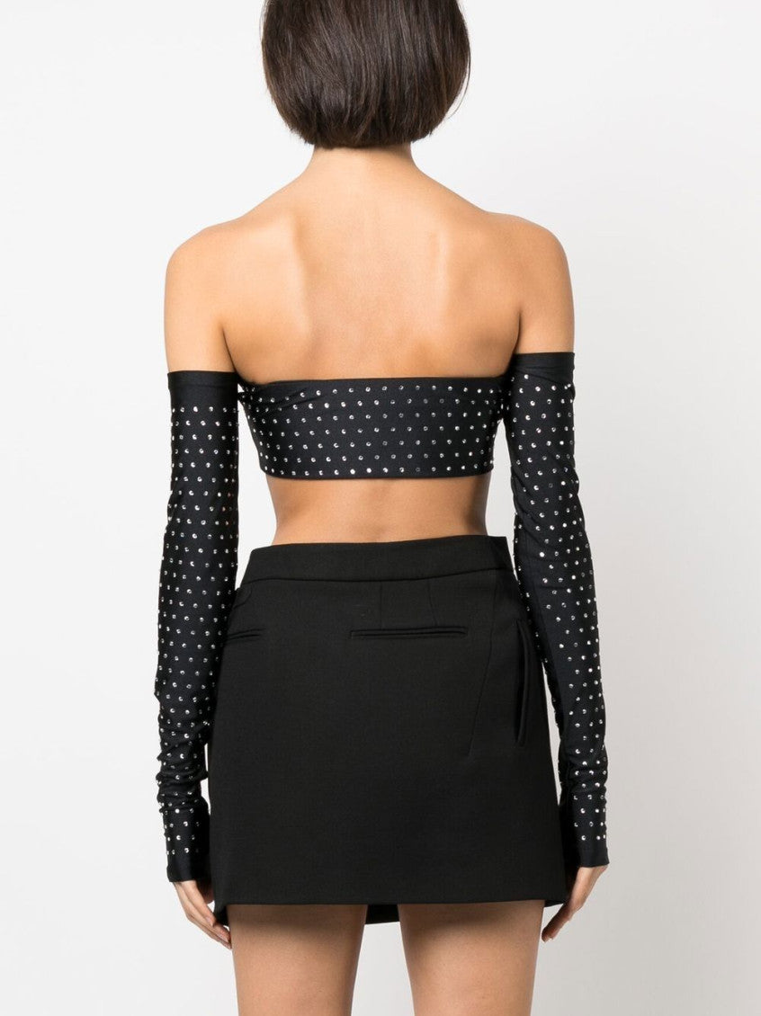 Black Crystal Crop Top 5