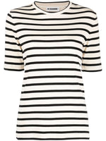 White Striped Cotton T-shirt 1