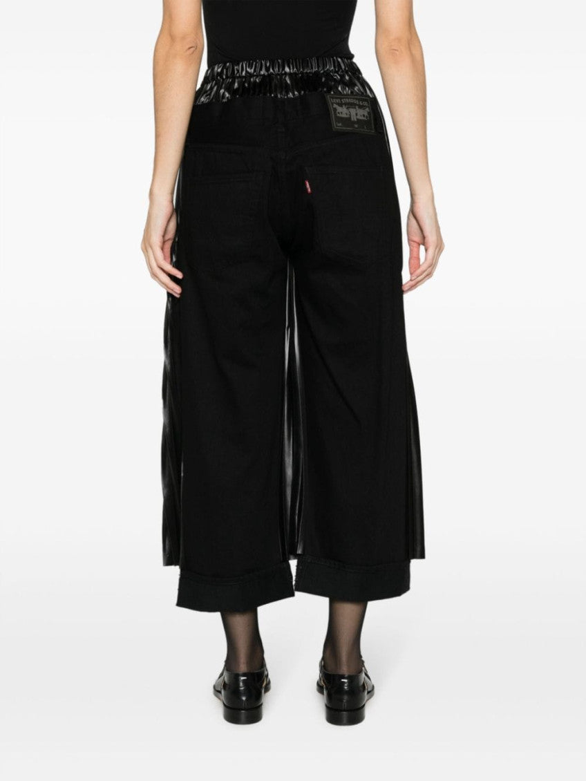 Black Logo Patch Trousers 3